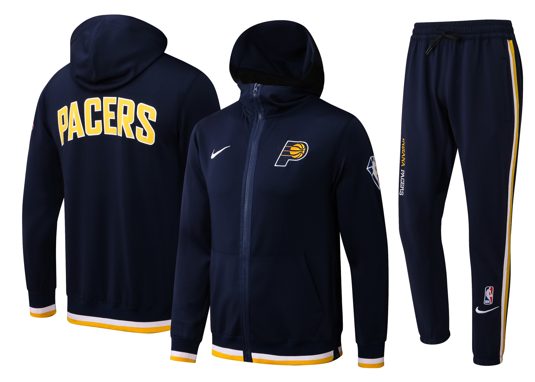 Men Indiana Pacers blue  2024 NBA Nike Training suit->indiana pacers->NBA Jersey